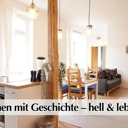 Apartment Helles Altbau-loft Mit Kingsize Bett, Smart-tv, Etc Erfurt